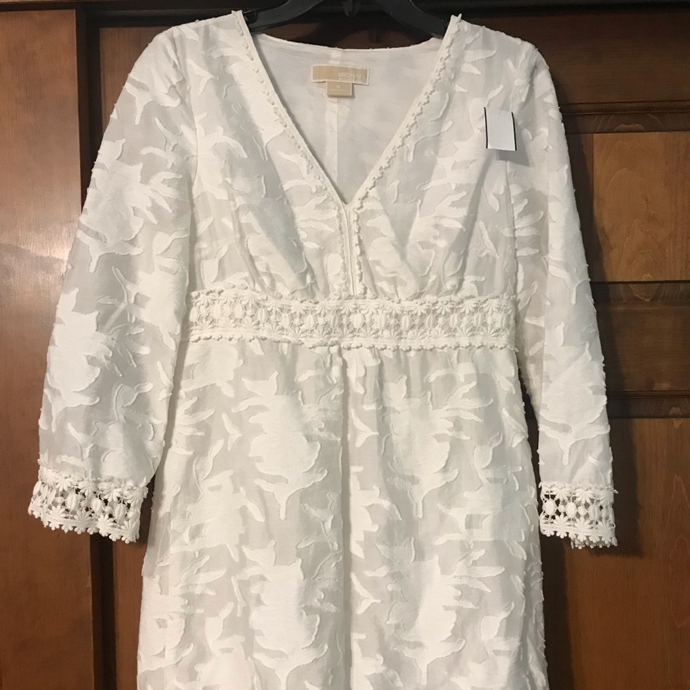Michael Kors White Tunic Lace Top